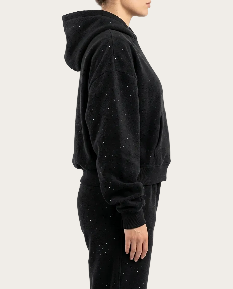 Project Unisex-Kapuzenpullover mit Strass – Produktansicht 2