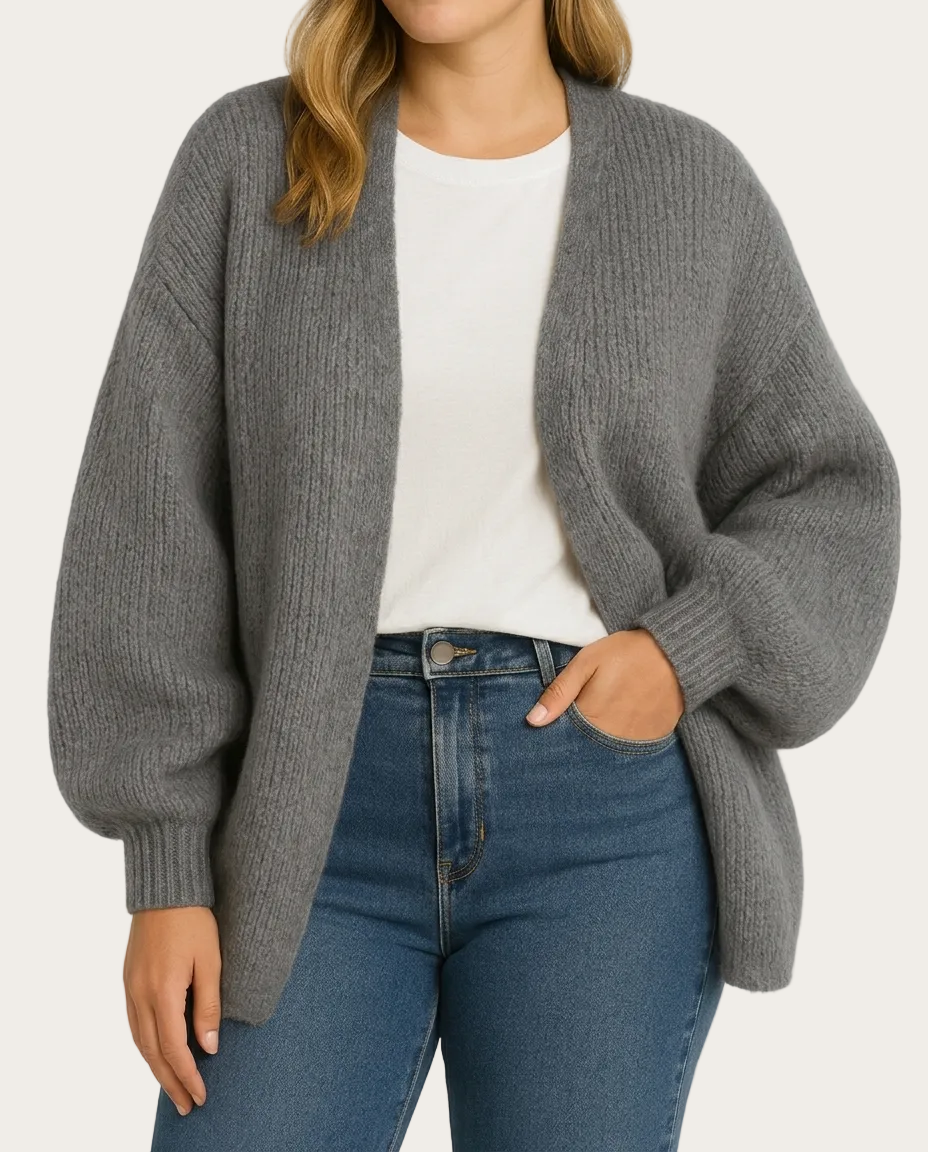 Champagne Hour Strickjacke – Farbe Grau