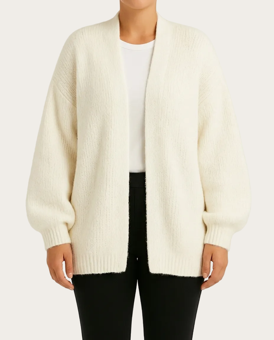 Champagne Hour Strickjacke – Farbe Weiß