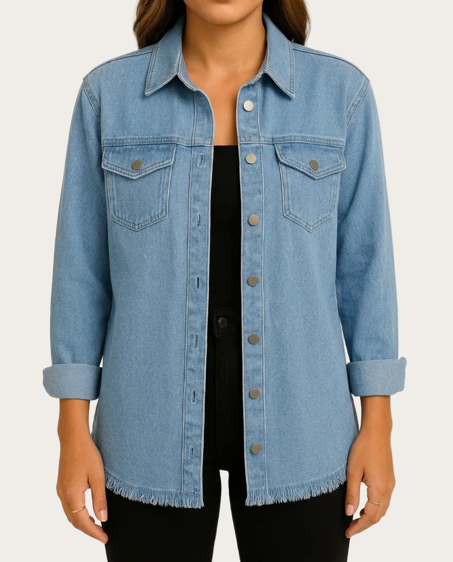 Talia Jeansjacke – Farbe Hellblau