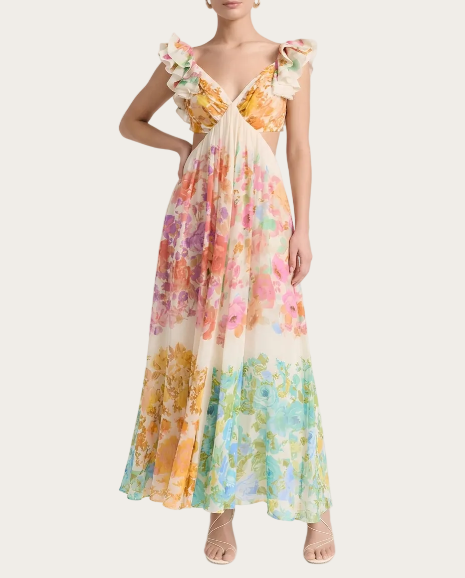 Maribel Kleid – Farbe Blumenmuster