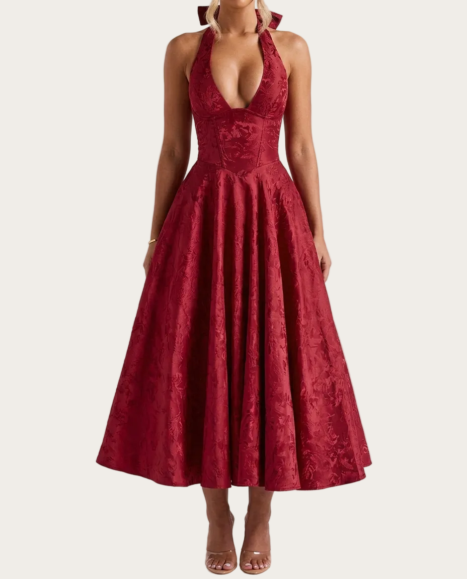 Bella Midikleid – Farbe Rot