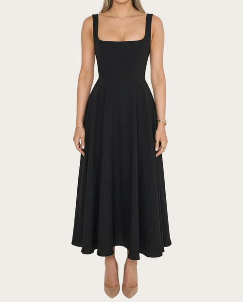 Harmony Midikleid – Farbe Schwarz